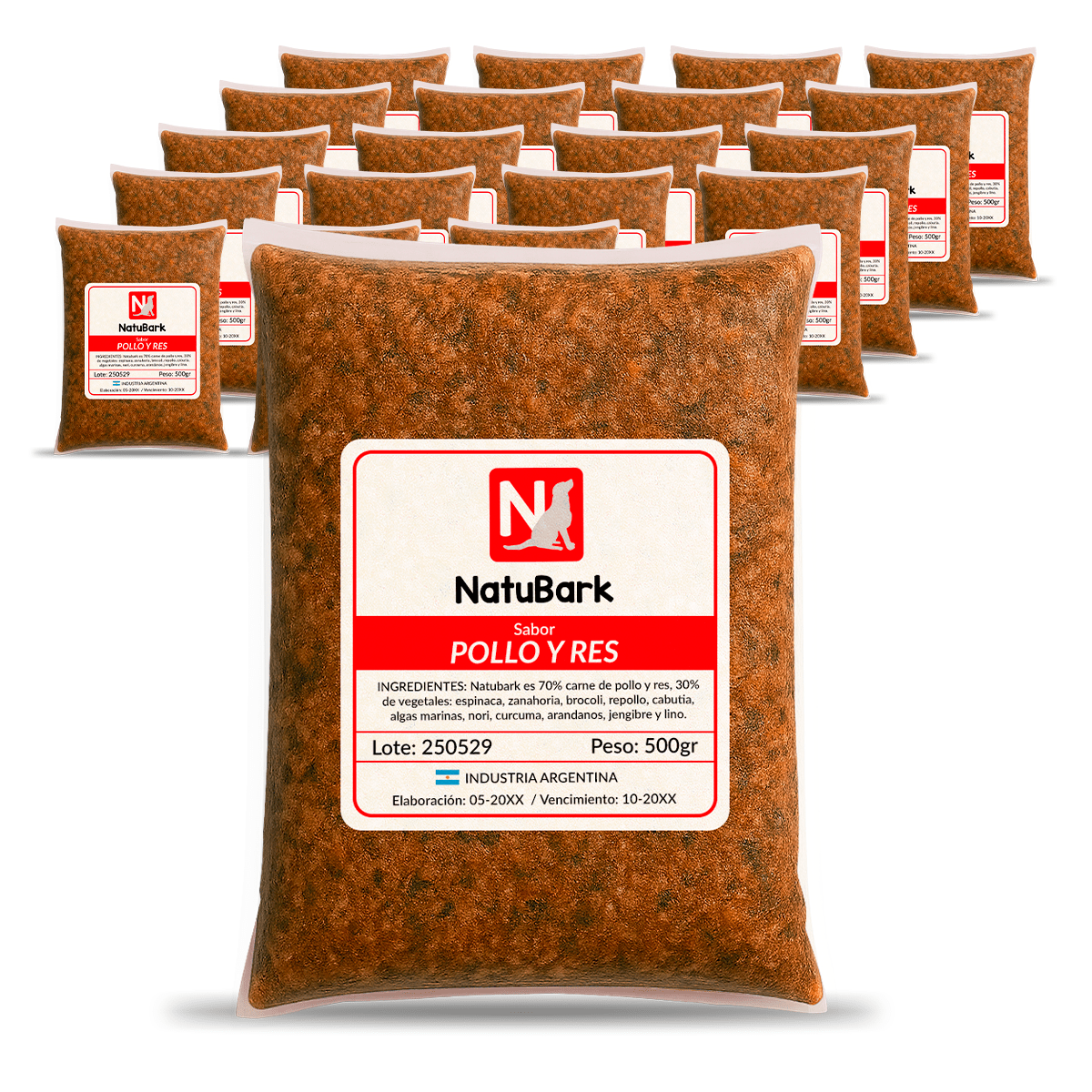 Pack Natubark 10 kg — comida natural para perros