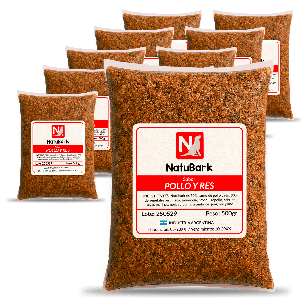 Pack Natubark 2 kg — comida natural para perros